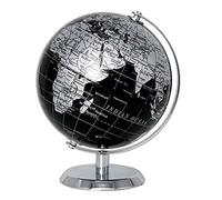 EXERZ 14 cm mini mappamondo nero girevole da scrivania mappamondo