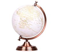 Exerz 20cm Mappamondo Colore Dorato Metallizzato - Globe Decorazione Desktop