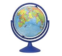EXERZ 30cm Mappamondo Girevole/Educativo Globo - in Inglese -Tutte le direzioni Rotazione a 360° - Diametro (30cm)