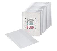 EXERZ A5 Copertine per I libri per quaderno trasparente resistente all'acqua - Giacche protettive antiscivolo per notebook, custodia in PVC (confezione da 10)