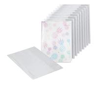 EXERZ Copertina per quaderno A4 trasparente resistente all'acqua - Giacche protettive antiscivolo per notebook, custodia in PVC (confezione da 10)
