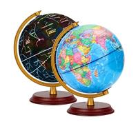 Exerz Mappamondo Illuminato 20 cm con Mappa Italiana e Costellazioni