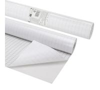 EXERZ Pellicola autoadesiva per copertina, 33 cm x 5 m, trasparente, impermeabile, copertura protettiva adesiva per quaderni, quaderni, etichettatura, PP, solida e resistente (5 metri di lunghezza)
