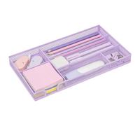 Exerz rete cassetto organizer vassoio 6 scomparto impilabile metallo viola