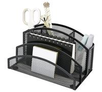 Exerz rete organizer da scrivania 3 ripiani 4 scomparto metallo portapenne