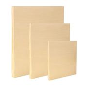 EXERZ Tavole di pittura in legno, 3 pezzi (15,24 x 15,24 cm, 25,4 x 25,4 cm, 30,48 x 30,48 cm), pannelli quadrati per acrilico, olio e tecnica mista
