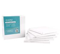 Exerz Tele per pittura 20x20cm set da 5 /Tele d’artista intelaiate/280GSM/Prestirate 100% Cotone/Vuote/Imprimitura tripla/Tre strati di gesso/Prive di acidi/Grana media/spessore 1,7cm