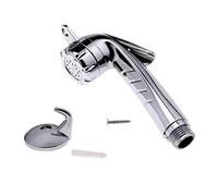 EXFEA Soffione doccia ABS soffione doccia 1/2" pulsante doccetta da campeggio doccia a mano WC doccia in barca cromato