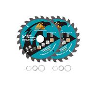 EXFEIN 140mmx20mm Disco da taglio per legno, 2 pezzi Lama per sega circolare compatta con denti in metallo duro 24T, uso generale per il taglio di legno, plastica e materiali compositi