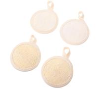 Exfoliating Face Scrubebr Facial Scrub Pads 4 Pezzi | Esfoliante per Viso, Panni in Cotone Lino e Punto Lino, Pulizia del Viso per Maggior Parte dei Tipi di Pelle
