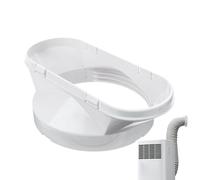 Exhaust Duct Interface, Portable AC Hose Connector Coupler, White, Mobile Air Conditioning Adapter for Efficient Tube Connection in Bedroom, Home, Office, Living Room Use