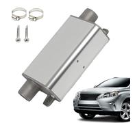 Exhaust Muffler, Car Mufflers Silencer, Stainless Steel Aluminum Alloy, Air Heater Silencer for Noise Reducer Parking Truck Auto, Daily Driving, Camping or Overnight Stays