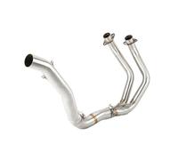 Exhaust Muffler High-Level Front Link Pipe For Yamaha | Motorcycle Slip-On Front Exhaust Connecting Pipe 51mm For R7/YZF R7/YZFR7 2021-2025