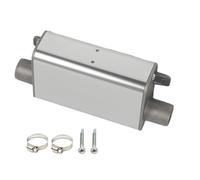Exhaust Muffler, Stainless Steel Silencer, Noise Reduction Feature 2-5kw Heaters, Aluminum Alloy Accessory for Auto Air Heating, Parking, Truck, Vehicle, Rv, Garage, Engine Setup