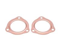 Exhaust Pipe Gasket Header Gasket 2pcs 2.5inch Copper Exhaust Collector Gaskets Reusable for SBC BBC 302 350 454 Manifold Flange