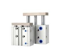 EXHOYAJB 1 Cilindro Pneumatico a Tre Assi a 3 aste della Serie TCM, a Doppio Effetto, alesaggio 12/16/20/25/32/40/50/63/80(Bore50,Stroke50-S)