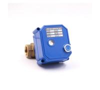 EXHOYAJB Attuatore a Sfera motorizzato in Ottone a 2 Vie e 2/3 Fili da 1/2" con Interruttore Manuale AC220V DC24V DC12V ADC9-24V(ADC9-24V-CR01)