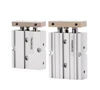 EXHOYAJB Cilindro Pneumatico TDA10mm con alesaggio, Corsa 10/20/30/40/50/60/70/75/80/100/125/150mm, 1 Pezzo(Stroke 100mm)
