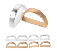 EXHUMKY 10 Pezzi Porta Tovaglioli Zinco Lucida Fermatovaglioli D Shape Accessori Moderni e Minimal per Tavola Ristoranti e Festive