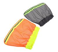 EXHUMKY 2 Pezzi Protezione Collo Casco Sicurezza Mesh Traspirante con Visiera Parasole Riflettente Alta Visibilità per Lavoratori Edili Giardinaggio Sanità Arancione Grigio