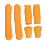 EXHUMKY 6pezzi Cuscini Soft Foam Per Crutches Kit Di Sostituzione Antiscivolo Per Maniglie e Tappi Imbottitura Per Ascellari e Piedi Per Maggiore Comfort e Sicurezza