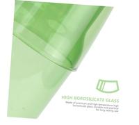 EXHUMKY Bicchiere e Bottiglia in Vetro Borosilicato Verde Capacità Resistenti Temperature Strumenti da Bere per e Hotel