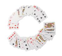 EXHUMKY Carte Da Gioco in Braille Per Ipovedenti Caratteri Grandi e Tattili Adatte Giochi Di Carte Vari Per Adulti e Ragazzo Ragazza Ragazza Non Vedenti Migliorando Accessibilità Qualità d