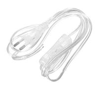 EXHUMKY Cavo Prolunga Transparente 1.8M Pulsante Prolunga Sottile 220V Cavo per a Sospensione Elegante in PVC per Uso