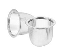 EXHUMKY Colino Da Tè in Metallo a Maglie Fini in Acciaio Resistente Cestello Infusore Per Teiera e Tazze Filtro Per Tè Sfuso Versatile 2 Pezzi Dimensioni 5.8 Cm