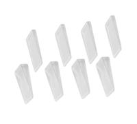 EXHUMKY Fermaporta Trasparente in Pvc Antiscivolo, Cunei Fermaporta Per La Casa e Livellatori Per Porte Set Da 16 Pezzi Per Sicurezza Domestica e Protezione Ragazzo Ragazza e Animali