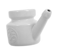 EXHUMKY Flacone Per Lavaggio Nasale in Ceramica 350 Ml Detergente Per Lavaggio Dei Seni Paranasali Risciacquo Nasale Per Adulti Per Salute e Yoga