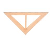 EXHUMKY Grande Righello Triangolare in Legno Semicerchio, Strumento di Misura per Insegnanti, Righello Didattico per Aula, Supporto Visivo per Lezioni di Geometria, Maniglia Ergonomica