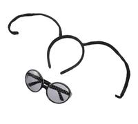 EXHUMKY Occhiali da insetto cerchietti formiche, 1 set, nero, comodo da indossare e non facile da far cadere, per carnevale e cosplay