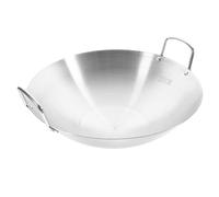 EXHUMKY Wok in Acciaio Inossidabile Padella Resistente per Cucinare per Uso Capacità per Ricette