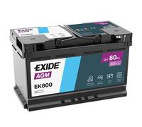 EXIDE EK800 Start-Stop Batteria 12V 80Ah 800A L4 B13 per VW PASSAT (3B3)