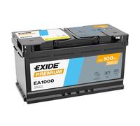 Batteria per auto Exide EA1000 Premium Carbon Boost 12V 100Ah 900A