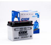 BATTERIA MOTO SCOOTER QUAD 12V 4AH CCA-EN 50 A YB4L-B 120X70X95 EXIDE EB4L-B