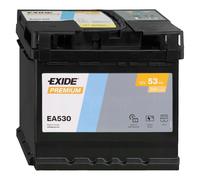 BATTERIA PER AUTO EXIDE 12V 53 AH POS DX 540A SPUNTO EA530 54Ah FIAMM 52Ah BOSCH VARTA