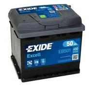 EXIDE EB501 Excell Batteria 12V 50Ah 450A L1 B13 per FIAT 124 Spider (124) 850
