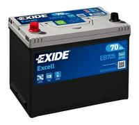 EXIDE EB705 Excell Batteria 12V 70Ah 540A D26 Korean B1+B6 per VW Taro Pick-up