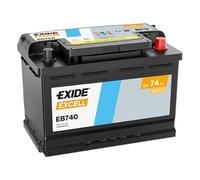 Batteria per auto Exide EB740 Excell 12V 74Ah 680A