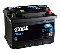 EXIDE EC700 Classic Batteria 12V 70Ah 640A L3 B13 per VW Golf IV Hatchback (1J1)