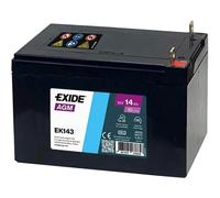 EXIDE EK143 AGM Batteria Ausiliaria 12V 14Ah 80A per RENAULT Twizy (MAM)