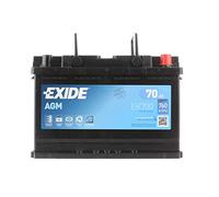 BATTERIA AUTO EXIDE 70 AH EK700 760 SPUNTO AGM START E STOP 278 x175x190 AUTO
