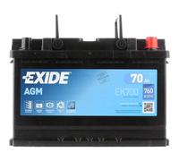 EXIDE EK700 STOP & START AGM Batteria 12V 70Ah 760A L3 per VW Golf IV Hatchback