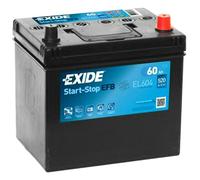 EXIDE EL604 EFB Batteria 12V 60Ah 520A D23 per OPEL Monterey A (M92)