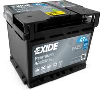 EXIDE PREMIUM EA 472 CARBONIO Boost 47ah batteria auto 12v batteria di avviament