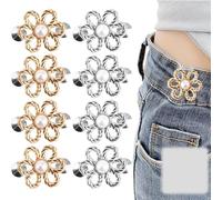 EXIN DECHEN 8 Paia Stringi Pantaloni Vita con Fiore