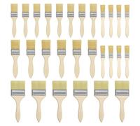EXIN DEHCEN 28 Pezzi Pennelli da Pittore con Manico in Legno | 1/1.5/2/3 in Pennelli per Vernice, pennelli per Dipingere, Pennellessa, per Pittura a Olio, Macchia