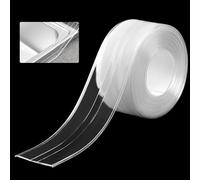 EXIN DEHCEN Nastro Sigillante Impermeabile Doccia, Sigillante Autoadesivo Nastro in PVC, Nastro Impermeabile e Antimuffa, Nastro Sigillante Autoadesivo, per Bagno Cucina Lavello (3,8 cm x 3,2 m)